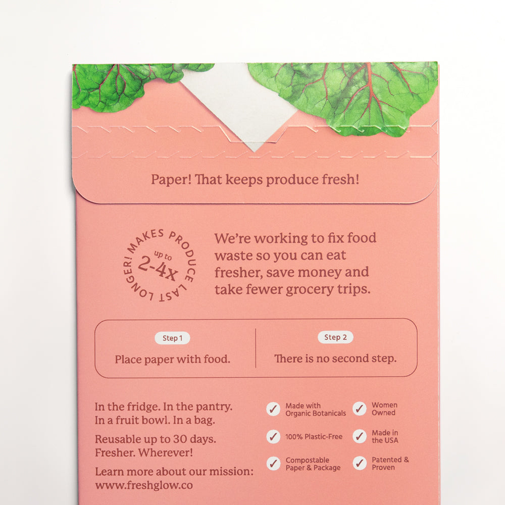  FRESHPAPER Keeps Fruits & Vegetables Fresh for 2-4x Longer, 8  Reusable Food Saver Sheets for Produce (1 Pack), Made in the USA by The  FRESHGLOW Co: Home & Kitchen